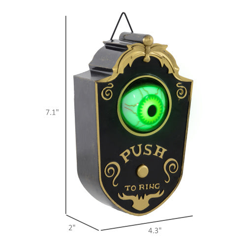 7.1in Animatronic Doorbell Halloween Decor