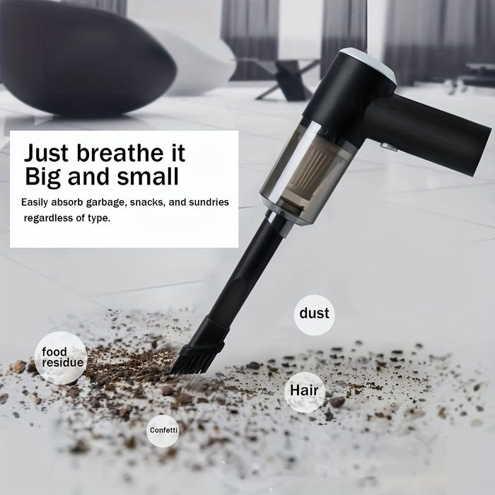 High-Power Cordless Portable Car Vacuum Cleaner Rechargeable Handheld for Easy Cleaning of Car, Home & Small Spaces