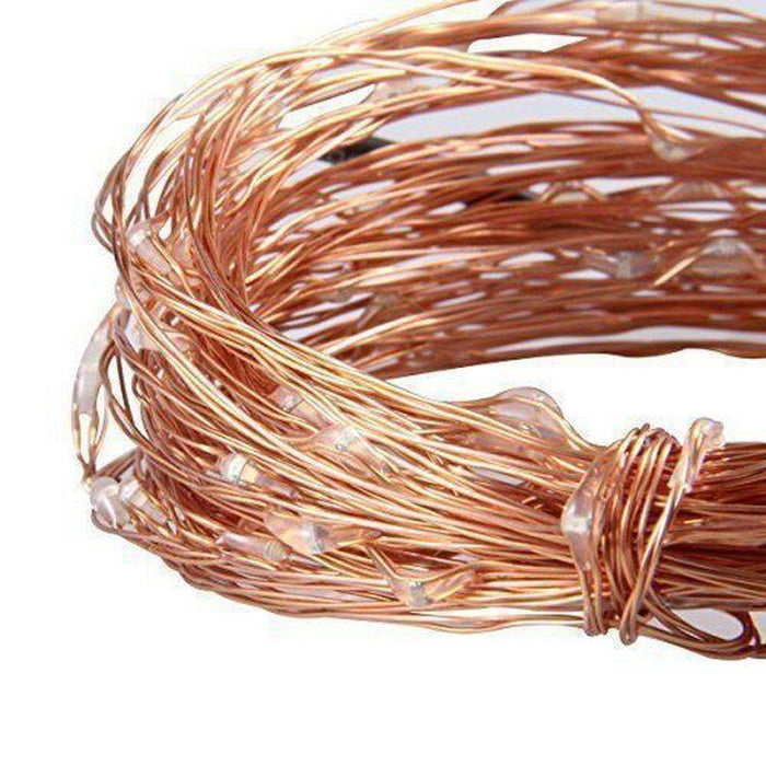 Set of 2 66ft Solar Fairy String Lights, 200 LED Copper Wire, Colorful