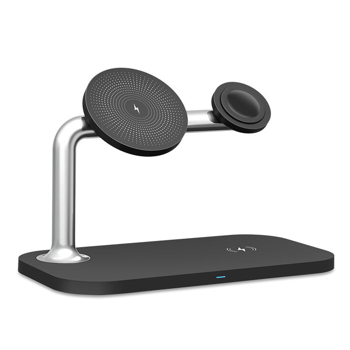 Magnetic 3-in-1 Wireless Charging Station – Fast Charge Dock for Phone, Watch & Earbuds
