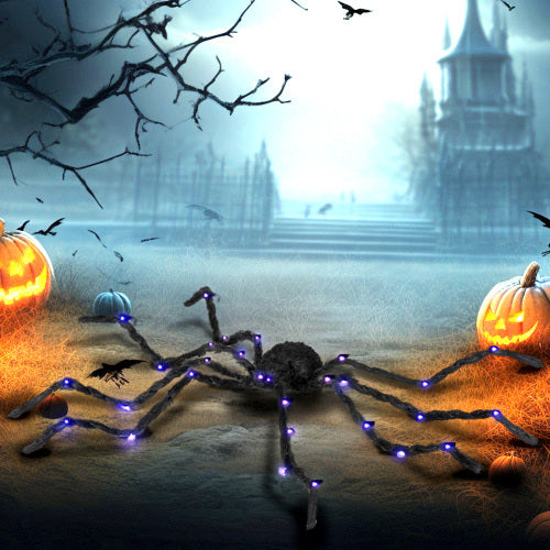 3.25ft Light-Up Spider Halloween Prop