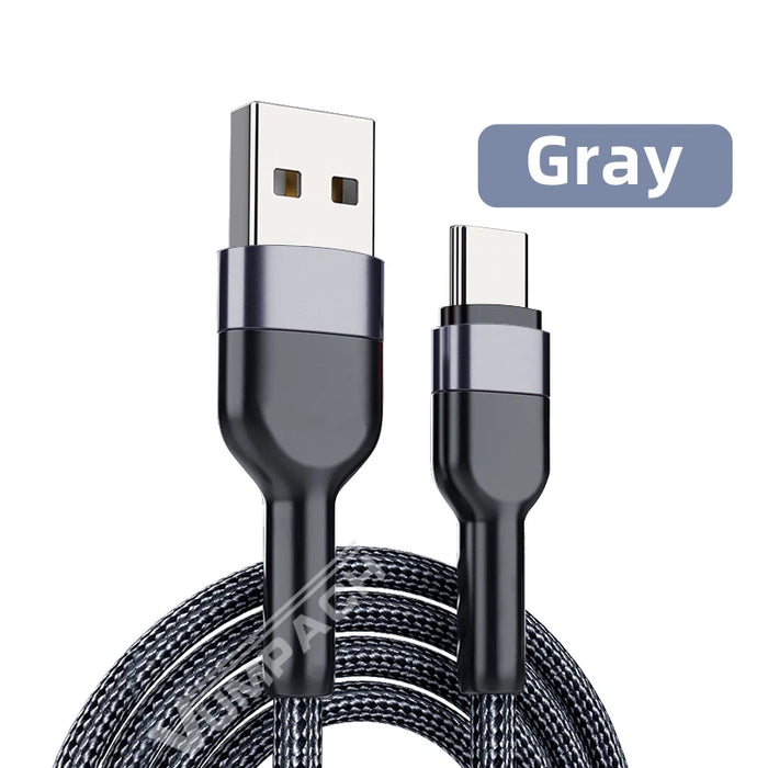 5A Fast USB-A to USB-C Charging Cable – High-Speed Data Cable for Samsung S21, Xiaomi, Vivo, iPhone 15/16, Huawei
