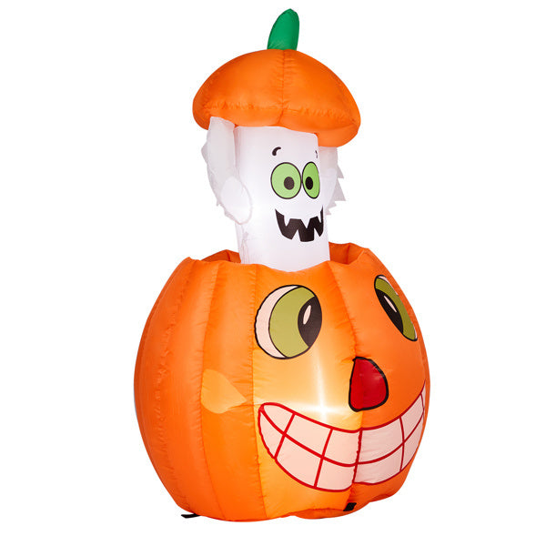 2.8ft Animated Pumpkin Ghost Inflatable
