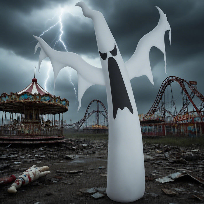 6ft White Ghost Halloween Inflatable Decor