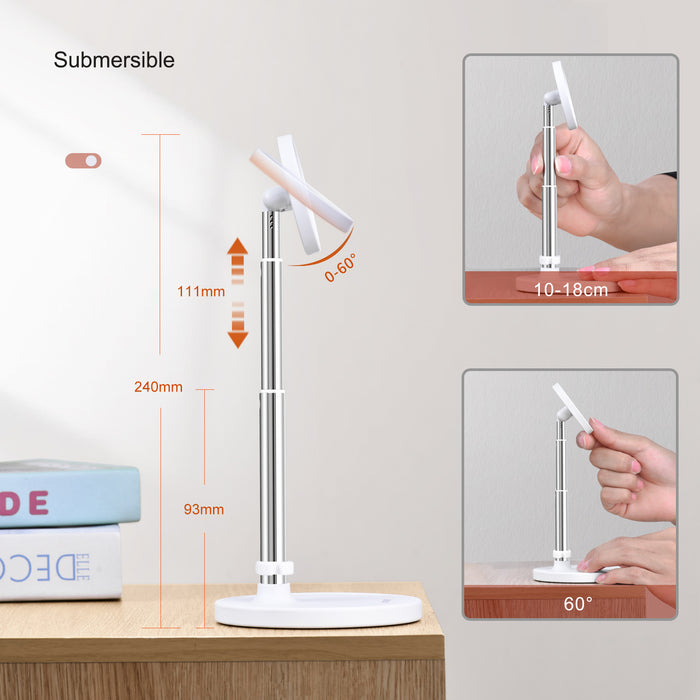 Magnetic Wireless Charger Stand – Adjustable, Telescopic & Fast Charging Dock