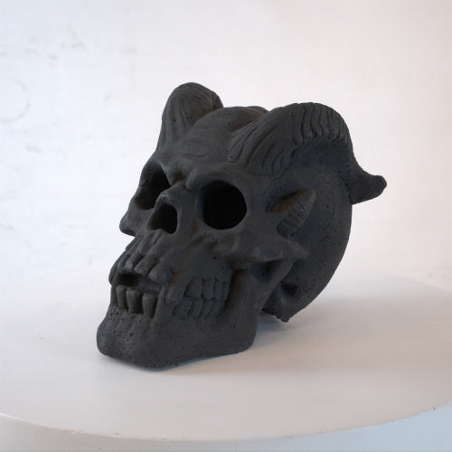 Refractory Materials Fireproof Imitated Human Fire Pit Skulls Gas Log For NG, LP Wood Fireplace, Firepit, Campfire, Halloween Decor, BBQ