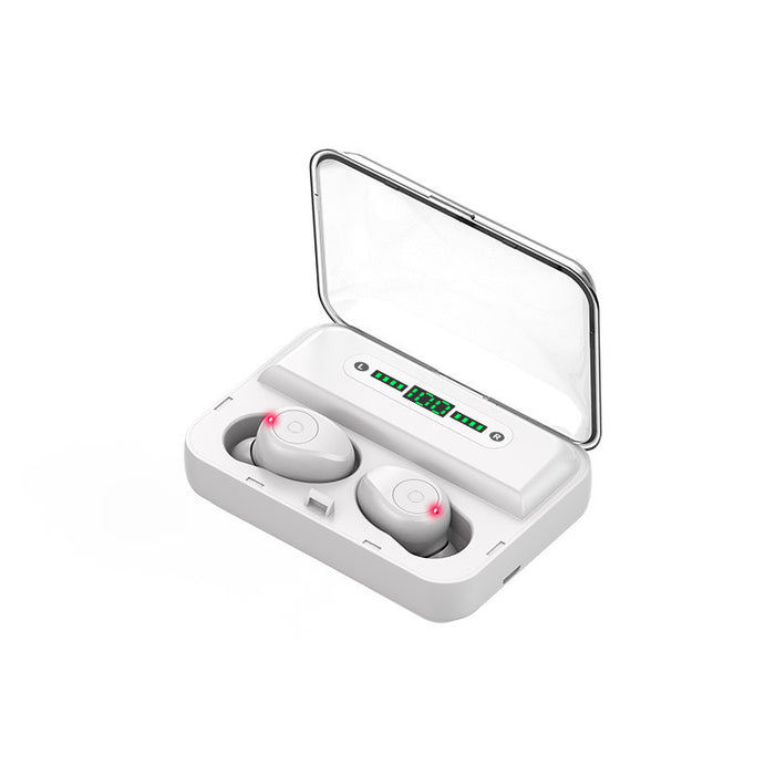 2-in-1 Bluetooth Earbuds with Charging Case & Phone Stand – Wireless & Multifunctional