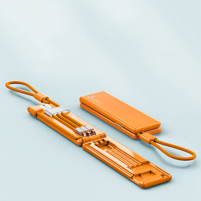 3-in-1 Portable Fast Charging Cable – Multi-Device USB Charger for iPhone, Type-C & Micro USB