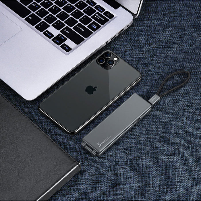 3-in-1 Portable Fast Charging Cable – Multi-Device USB Charger for iPhone, Type-C & Micro USB
