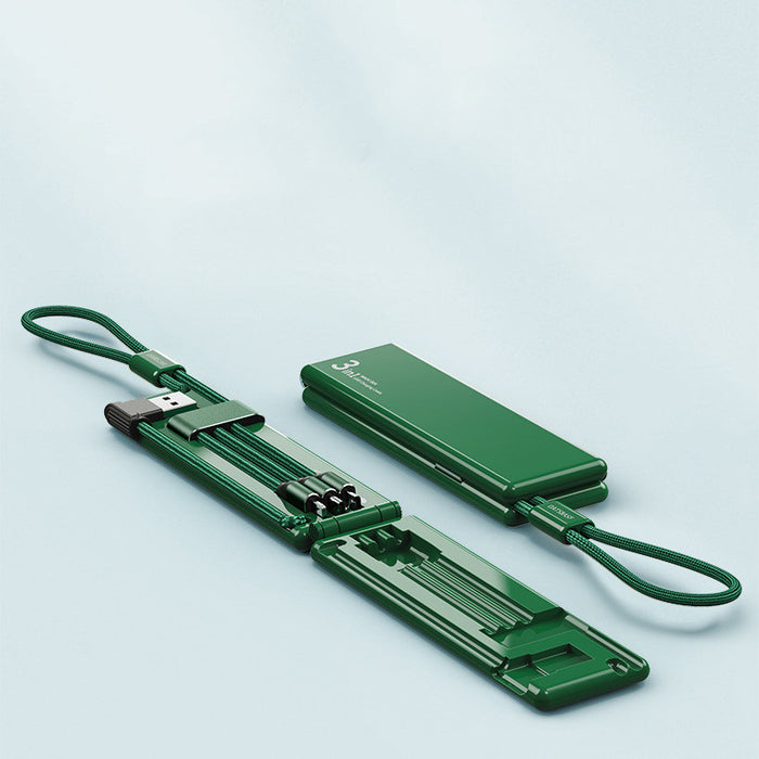 3-in-1 Portable Fast Charging Cable – Multi-Device USB Charger for iPhone, Type-C & Micro USB
