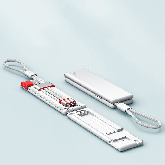 3-in-1 Portable Fast Charging Cable – Multi-Device USB Charger for iPhone, Type-C & Micro USB