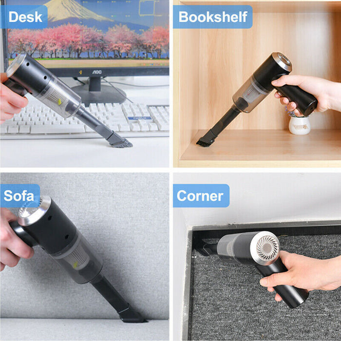 High-Power Cordless Portable Car Vacuum Cleaner Rechargeable Handheld for Easy Cleaning of Car, Home & Small Spaces