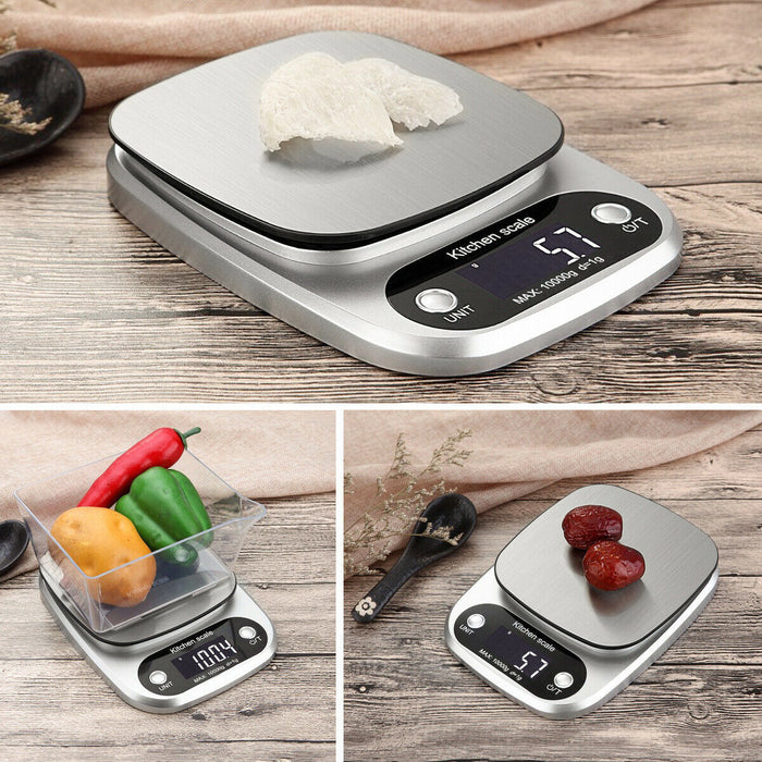 Precision Digital Kitchen Scale – Multifunction 22lbs/1g Stainless Steel Food & Diet Weighing Scale