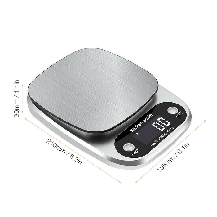 Precision Digital Kitchen Scale – Multifunction 22lbs/1g Stainless Steel Food & Diet Weighing Scale