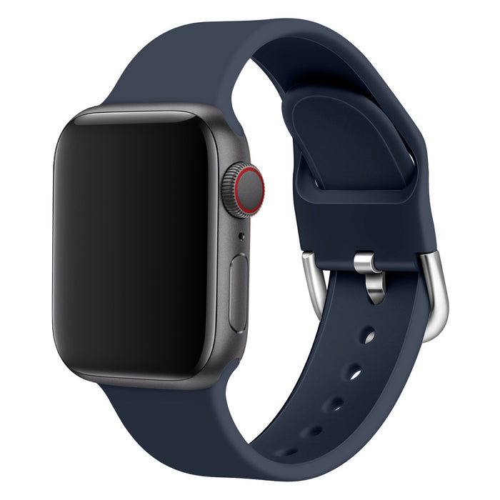 Solid Color Silicone Watch Strap with Durable Buckle – Comfortable & Stylish Replacement Band