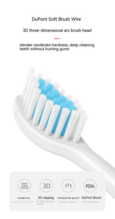 Rechargeable Waterproof Electric Toothbrush – Powerful, Deep Clean Smile