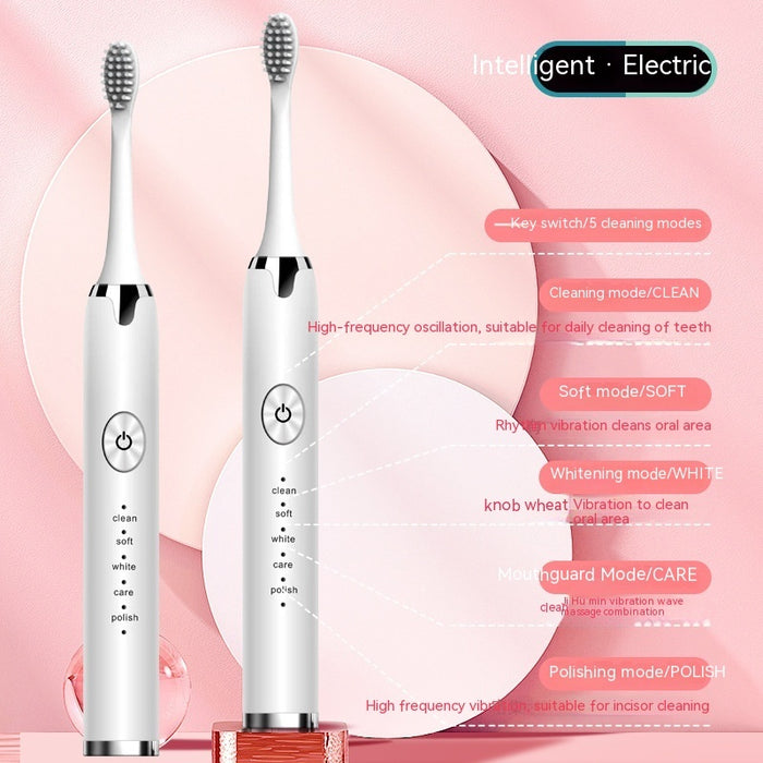 Rechargeable Waterproof Electric Toothbrush – Powerful, Deep Clean Smile
