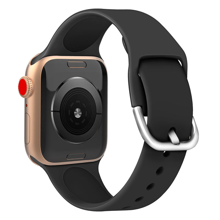 Solid Color Silicone Watch Strap with Durable Buckle – Comfortable & Stylish Replacement Band
