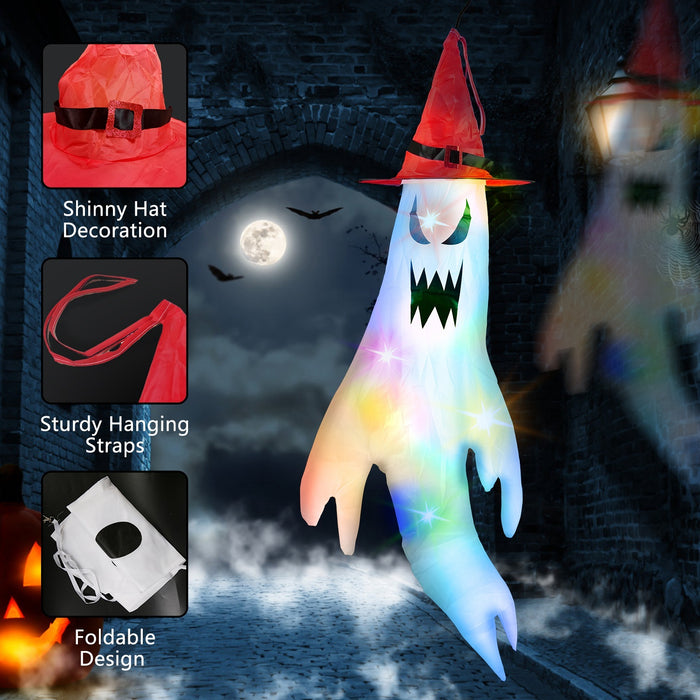 4-Piece Ghost Windsocks Halloween Decor