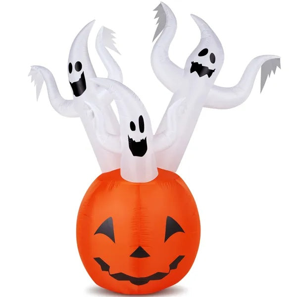 5.9ft Pumpkin Ghost Halloween Inflatable