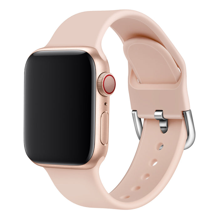 Solid Color Silicone Watch Strap with Durable Buckle – Comfortable & Stylish Replacement Band