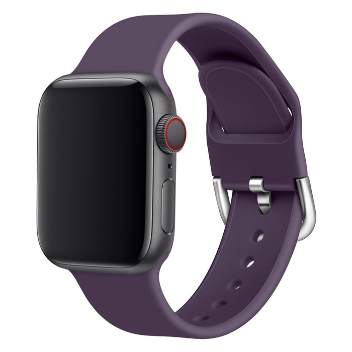 Solid Color Silicone Watch Strap with Durable Buckle – Comfortable & Stylish Replacement Band