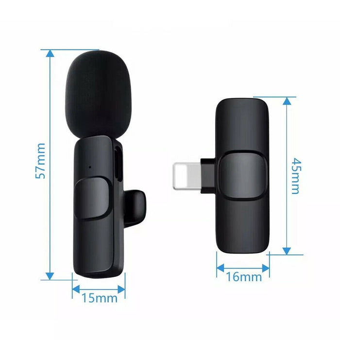 Wireless Lavalier Microphone for iPhone & iPad – Ideal for Vlogs & Podcasts