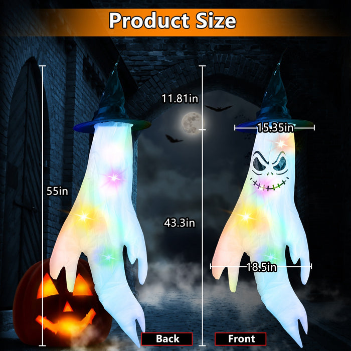 4-Piece Ghost Windsocks Halloween Decor