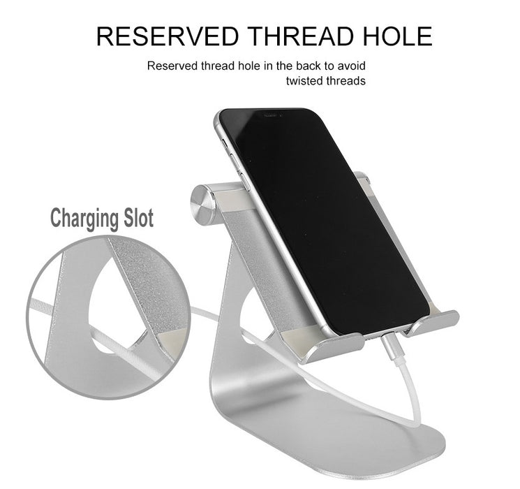 Adjustable Tablet & Phone Stand – Compatible with iPad, Mini Tablets & Smartphones – Desk Mount Holder