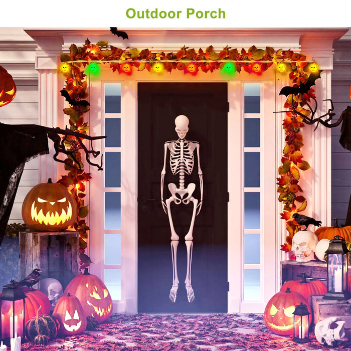 3-Pack Colorful Halloween String Lights 24ft
