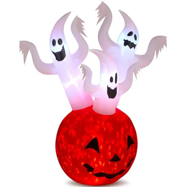 5.9ft Pumpkin Ghost Halloween Inflatable