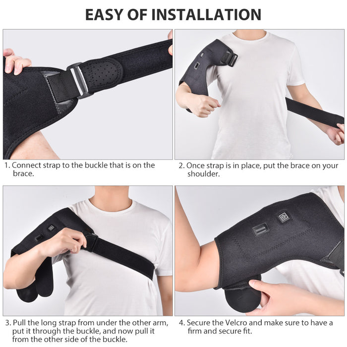 Zirozi WarmRay Adjustable Heat Therapy Shoulder Pad