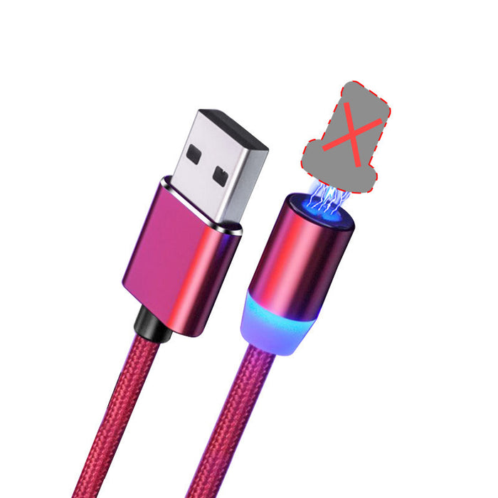 3-in-1 Magnetic Fast Charging Cable – USB to Type-C, Micro USB, Lightning – Flash Charging for Phone & Car Use