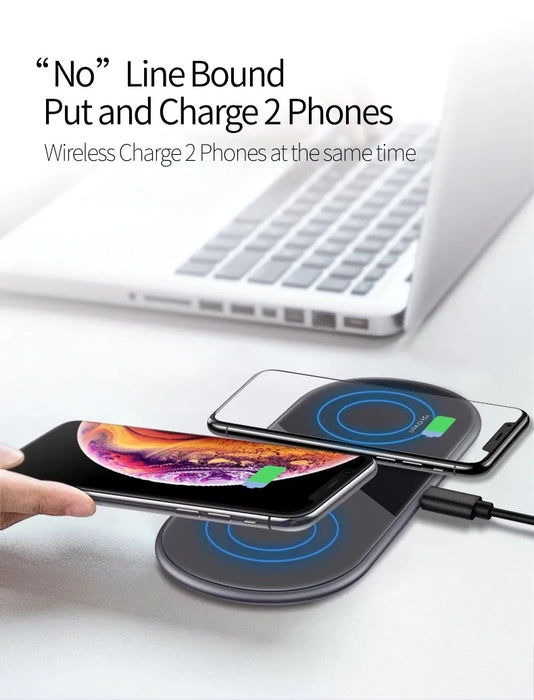 Premium 15W Metal Wireless Charger – Fast Charging Pad with Tempered Glass & Aluminum Alloy Design