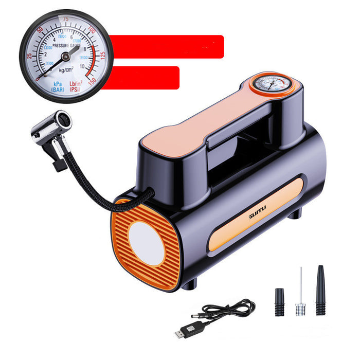 12V Portable Tire Inflator – Electric DC Car Tire Pump for Quick & Easy Inflation
