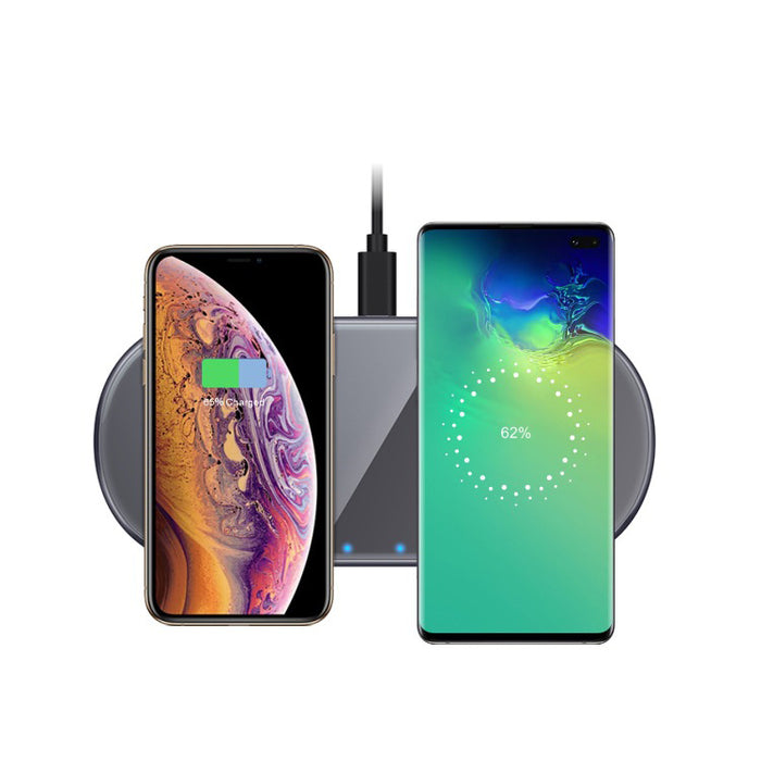 Premium 15W Metal Wireless Charger – Fast Charging Pad with Tempered Glass & Aluminum Alloy Design