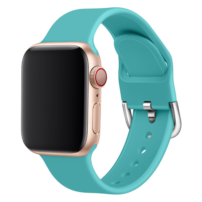 Solid Color Silicone Watch Strap with Durable Buckle – Comfortable & Stylish Replacement Band