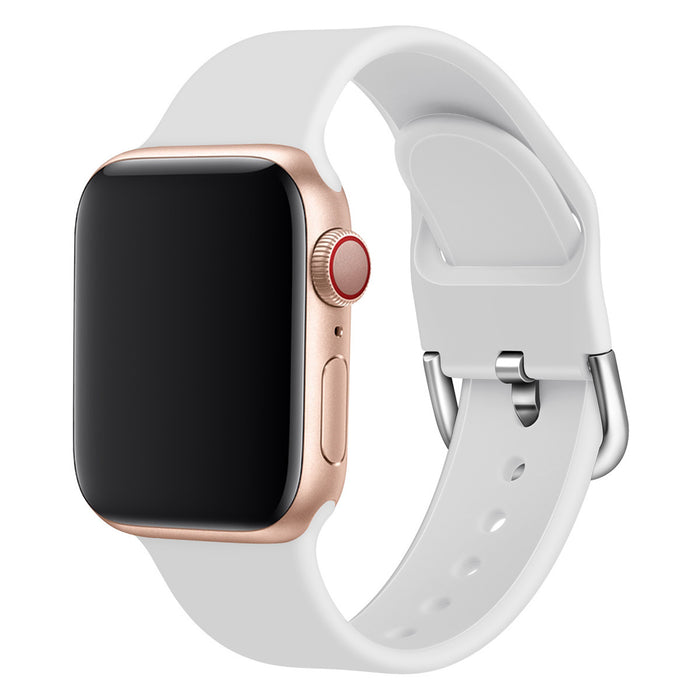 Solid Color Silicone Watch Strap with Durable Buckle – Comfortable & Stylish Replacement Band