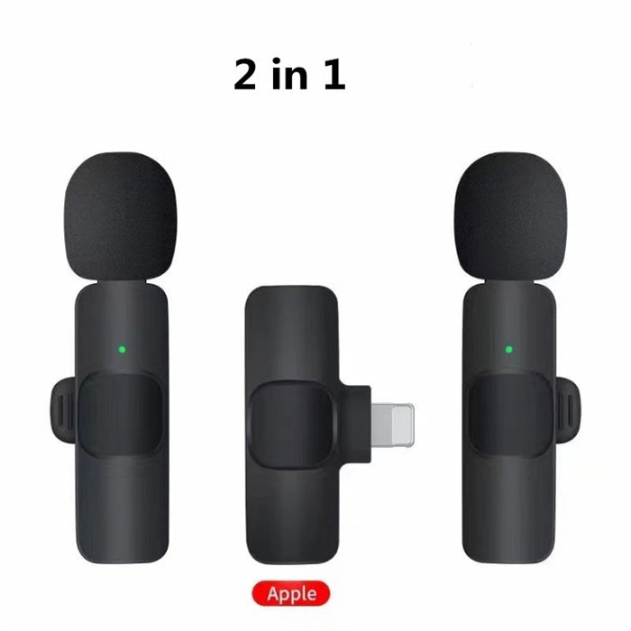 Wireless Lavalier Microphone for iPhone & iPad – Ideal for Vlogs & Podcasts