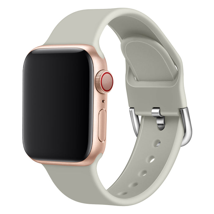 Solid Color Silicone Watch Strap with Durable Buckle – Comfortable & Stylish Replacement Band