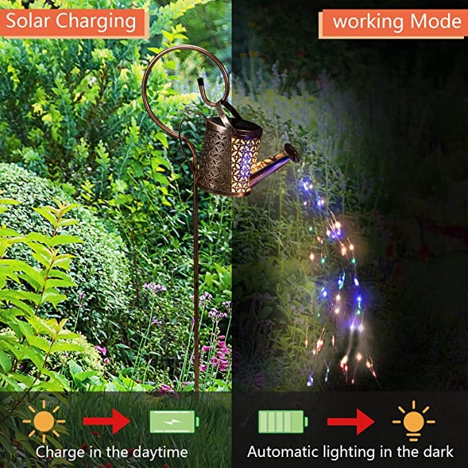 Solar Watering Can Lights, Halloween IP65 Vintage