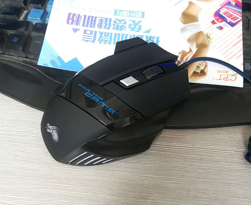 Wired Gaming Mouse 5500DPI – 7-Button RGB LED USB Optical Mouse