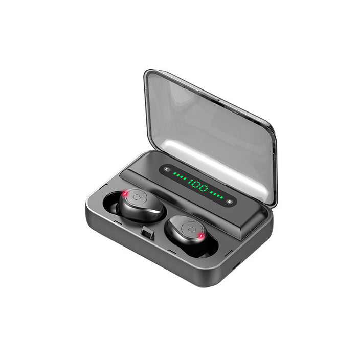 2-in-1 Bluetooth Earbuds with Charging Case & Phone Stand – Wireless & Multifunctional