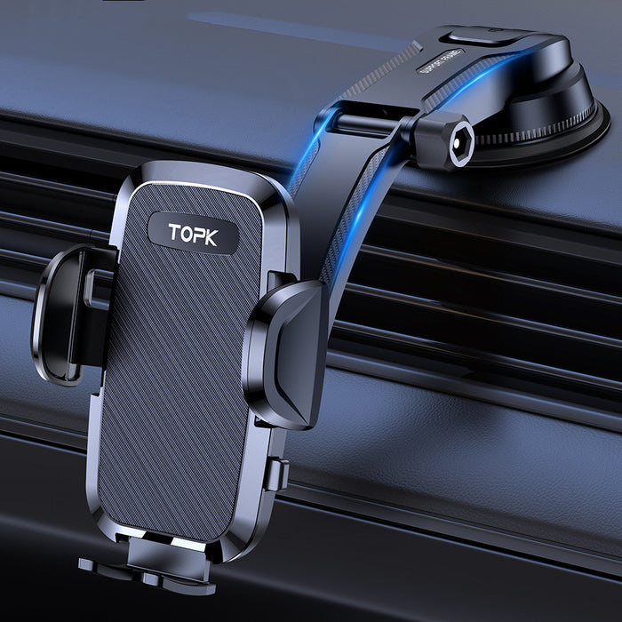 Car Navigator Phone Holder – Rotating Vent Mount with Secure Hook Grip