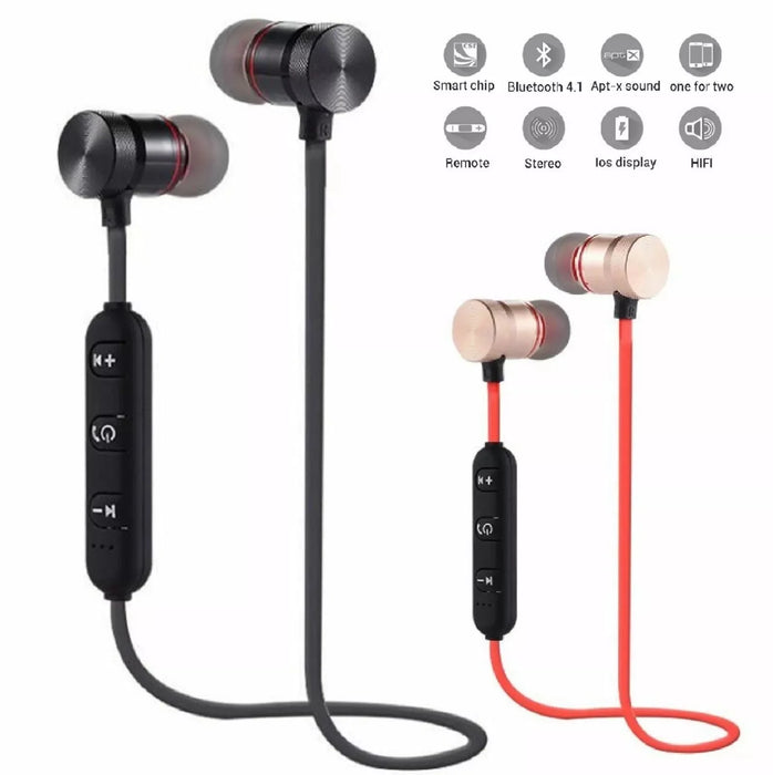 XT 6 Wireless Bluetooth 5.0 Headphones Neckband Magnetic Earphones TWS Stereo Sports Running Earbuds With Mic for All Smartphone