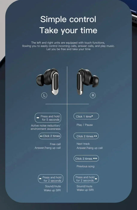 Xiaomi Tour Pro 2 Wireless Earbuds – LCD Touch Screen & ANC for Unmatched Audio Performance