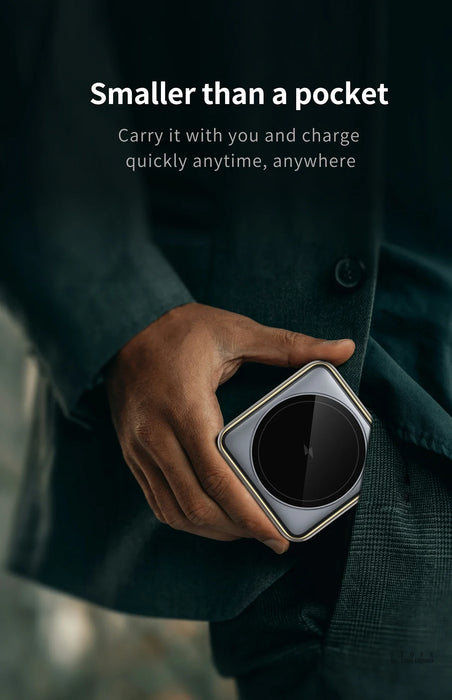 Magnetic 3-in-1 Folding Wireless Charger – Versatile Charging for iPhone, Apple Watch, and TWS Earbuds