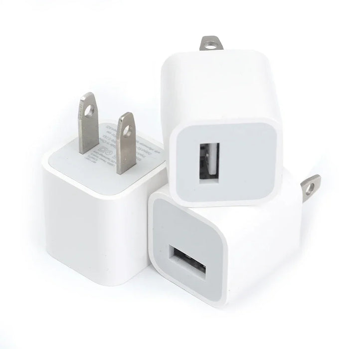 USB Wall Charger Cube Block Adapter Fast Charging For iPhone 14 13 12 11 Pro Max Mini XR XS X 8 7 6 Plus iPad Travel Accessories