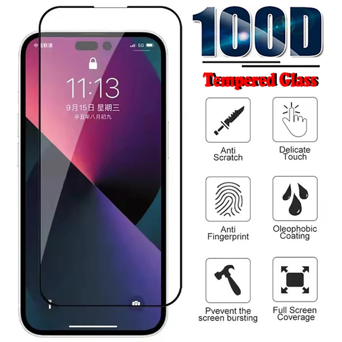 1-3PCS HD Tempered Glass Screen Protector for iPhone – Crystal Clear Protection