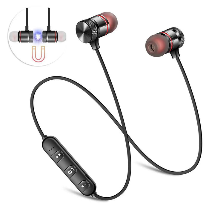 XT 6 Wireless Bluetooth 5.0 Headphones Neckband Magnetic Earphones TWS Stereo Sports Running Earbuds With Mic for All Smartphone